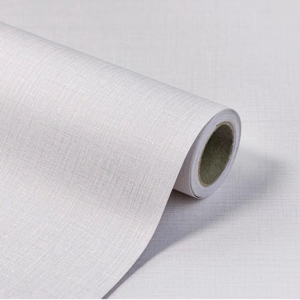 Beige Wallpaper Grasscloth Peel and Stick Wallpaper 15.7"x 1181"Fabric Contact